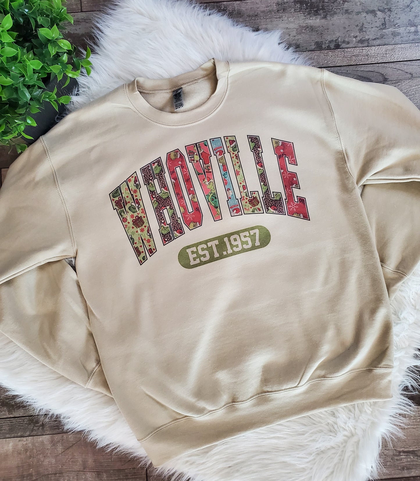 "READY TO SHIP" Whoville Sand Color Sweatshirt