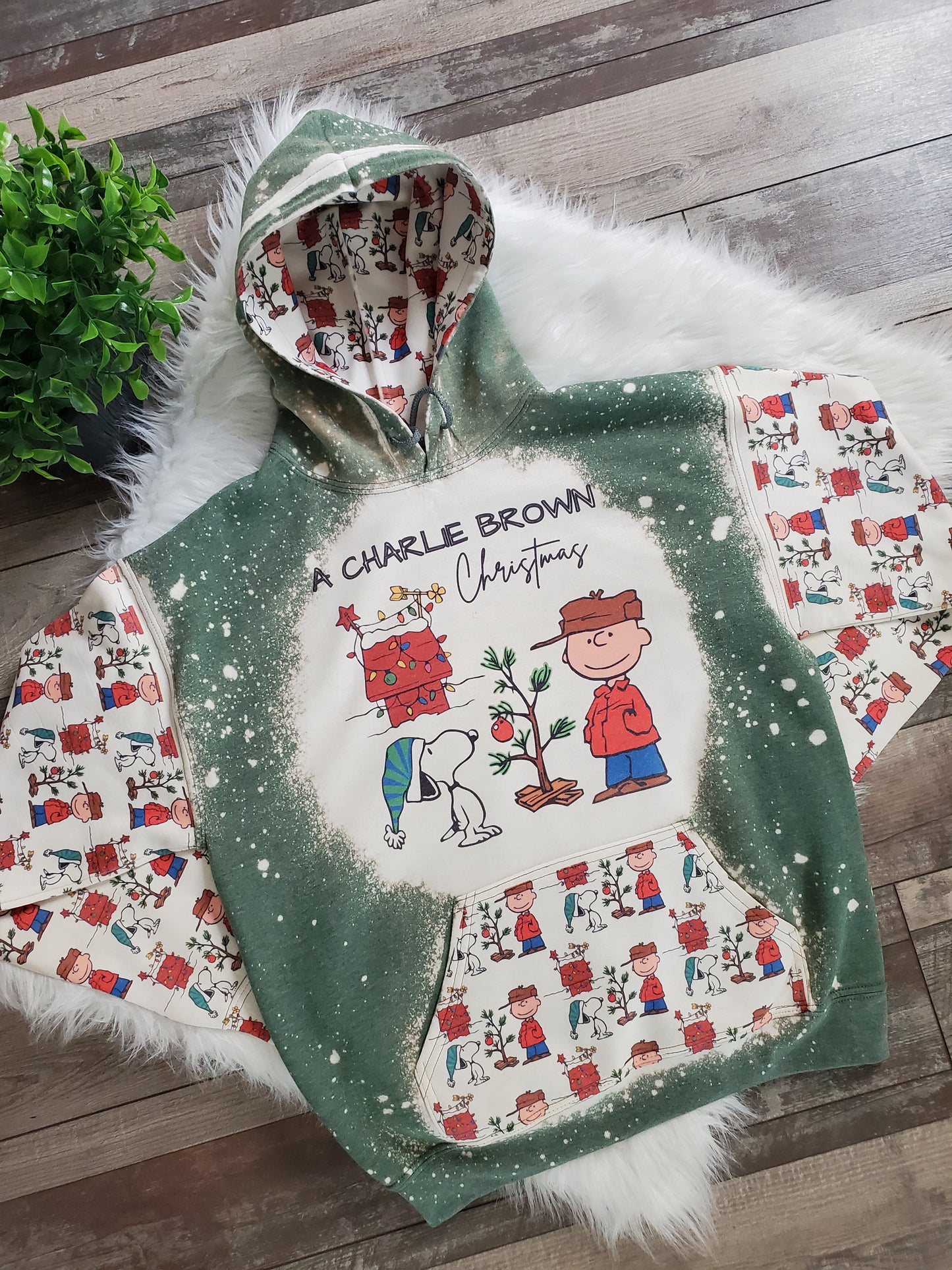 A Charlie Brown Christmas Bleached Hoodie