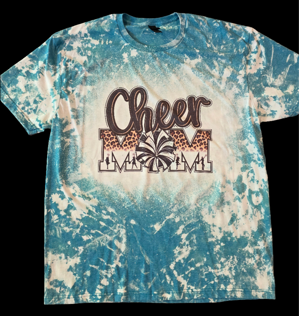 Cheer Mom Bleached Tee