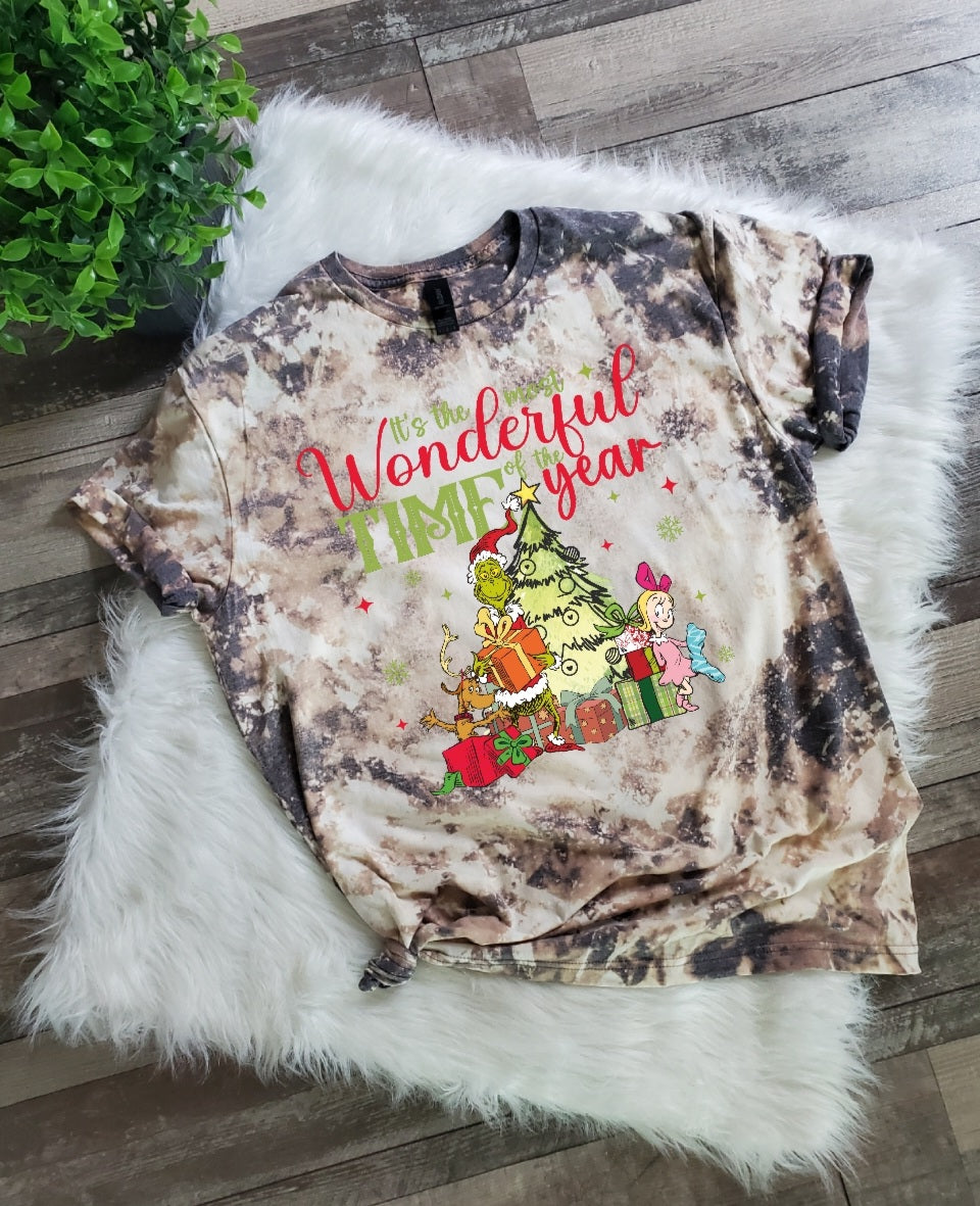 Wonderful Time of the Year Bleached Tee