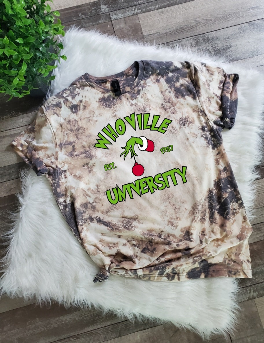 Whoville University Bleached Tee