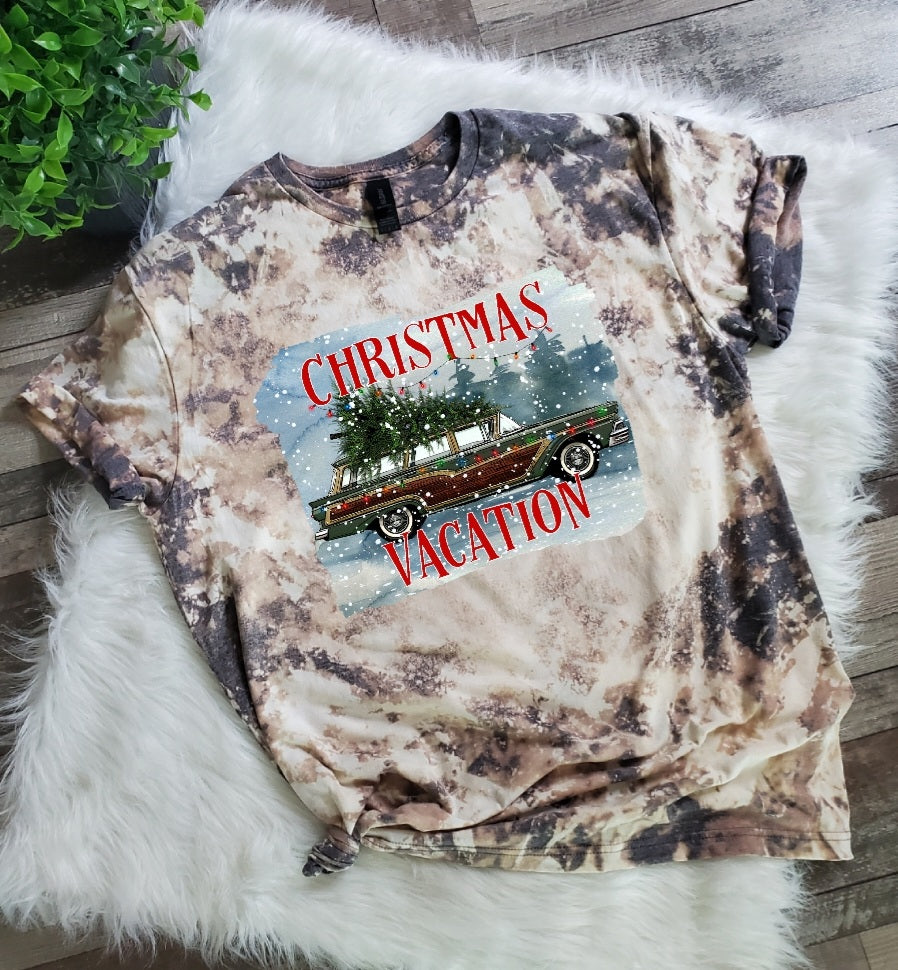 Christmas Vacation Bleached Tee