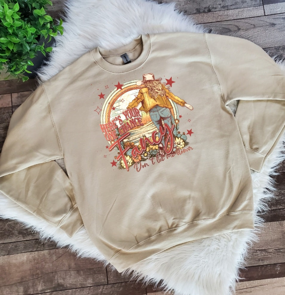 "READY TO SHIP" Fancy Sand Color Sweatshirt
