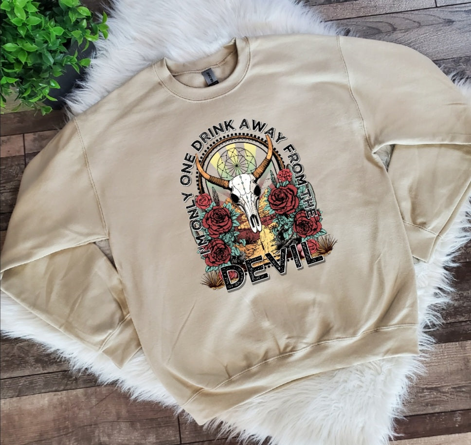 "READY TO SHIP" Jelly Roll Sand Color Sweatshirt