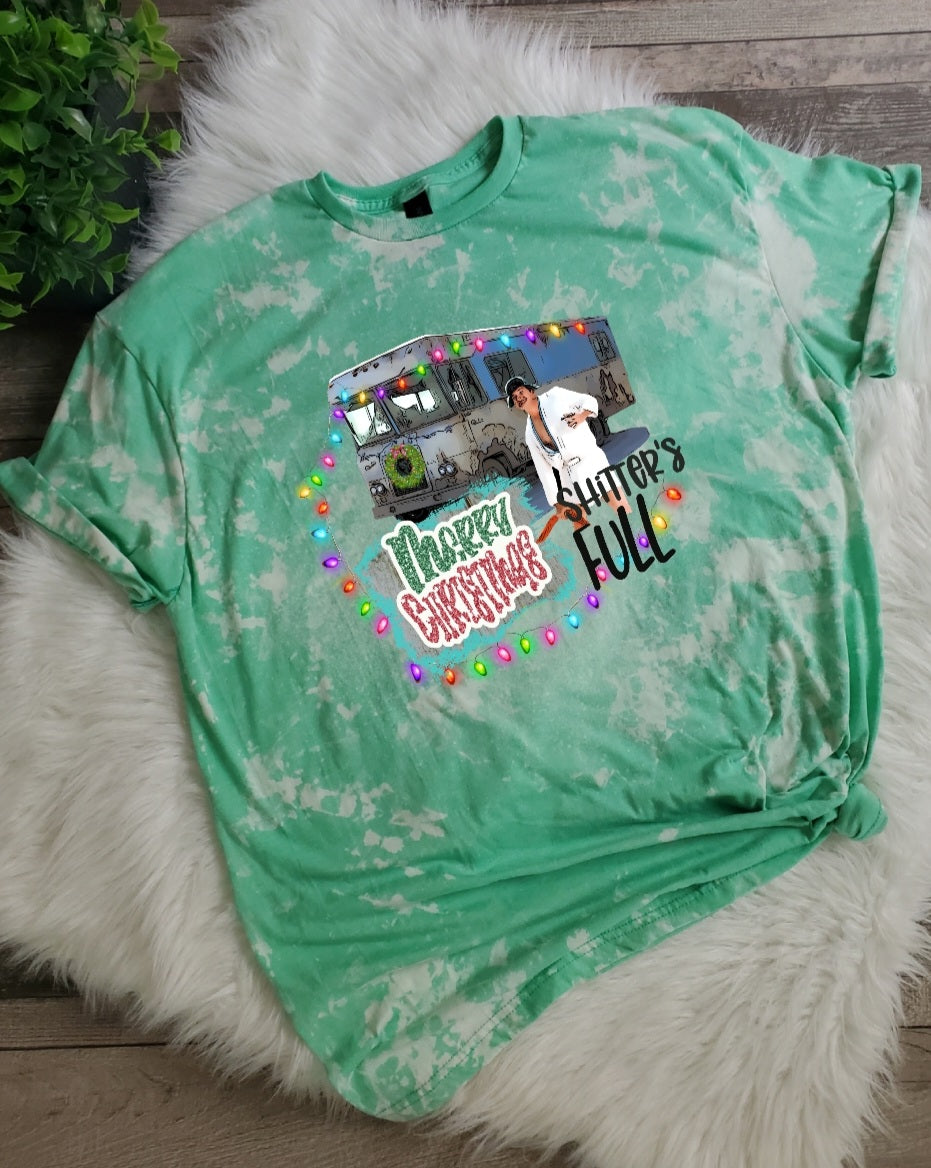 Christmas Vacation Sh$#! Full Bleached Tee