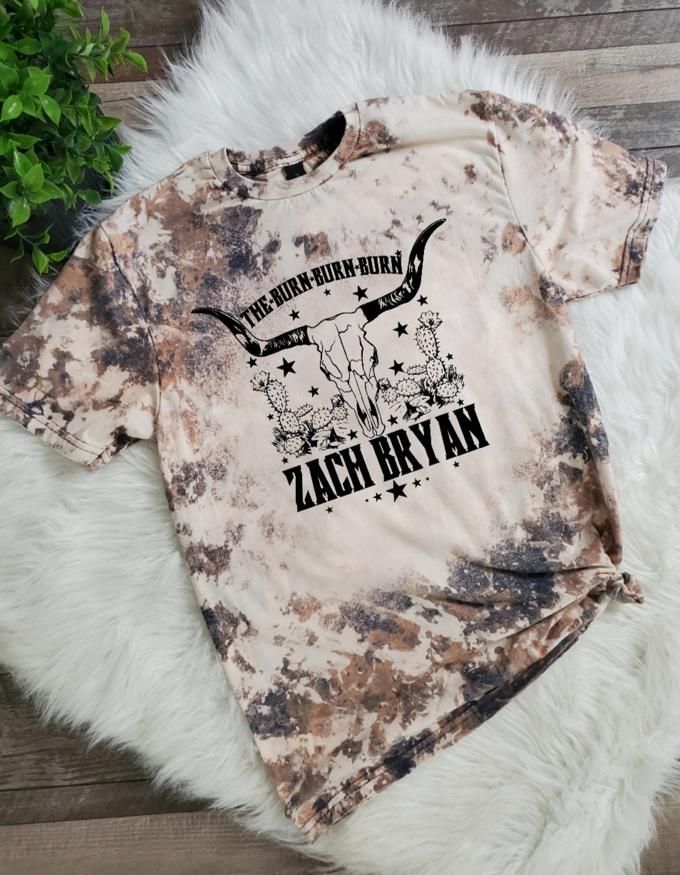 Zach B Cowhide Bleached tee