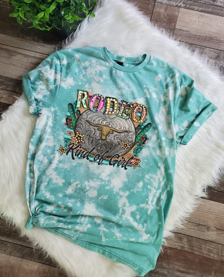 Rodeo Kinda Girl Bleached Tee