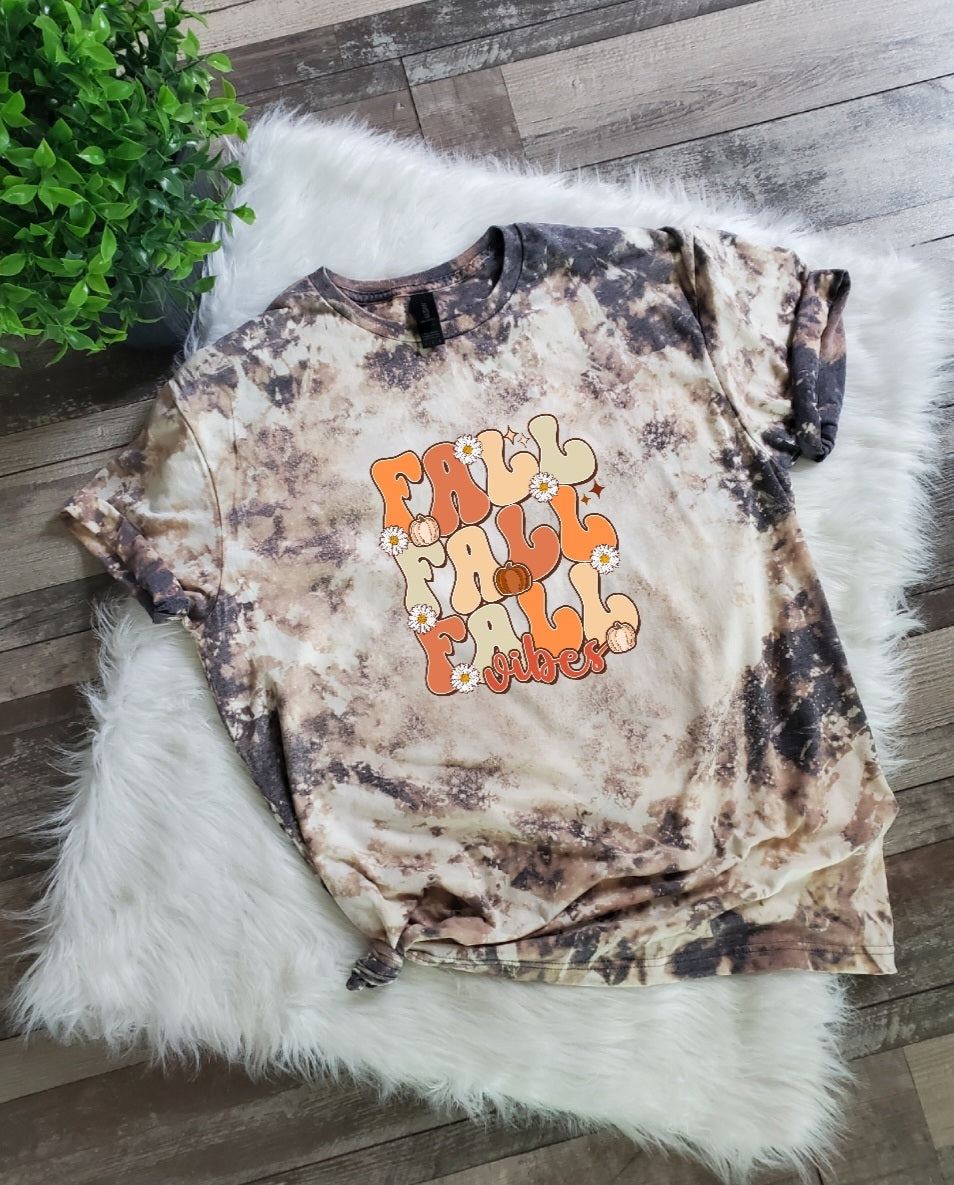 Fall Fall Fall Bleached Tee