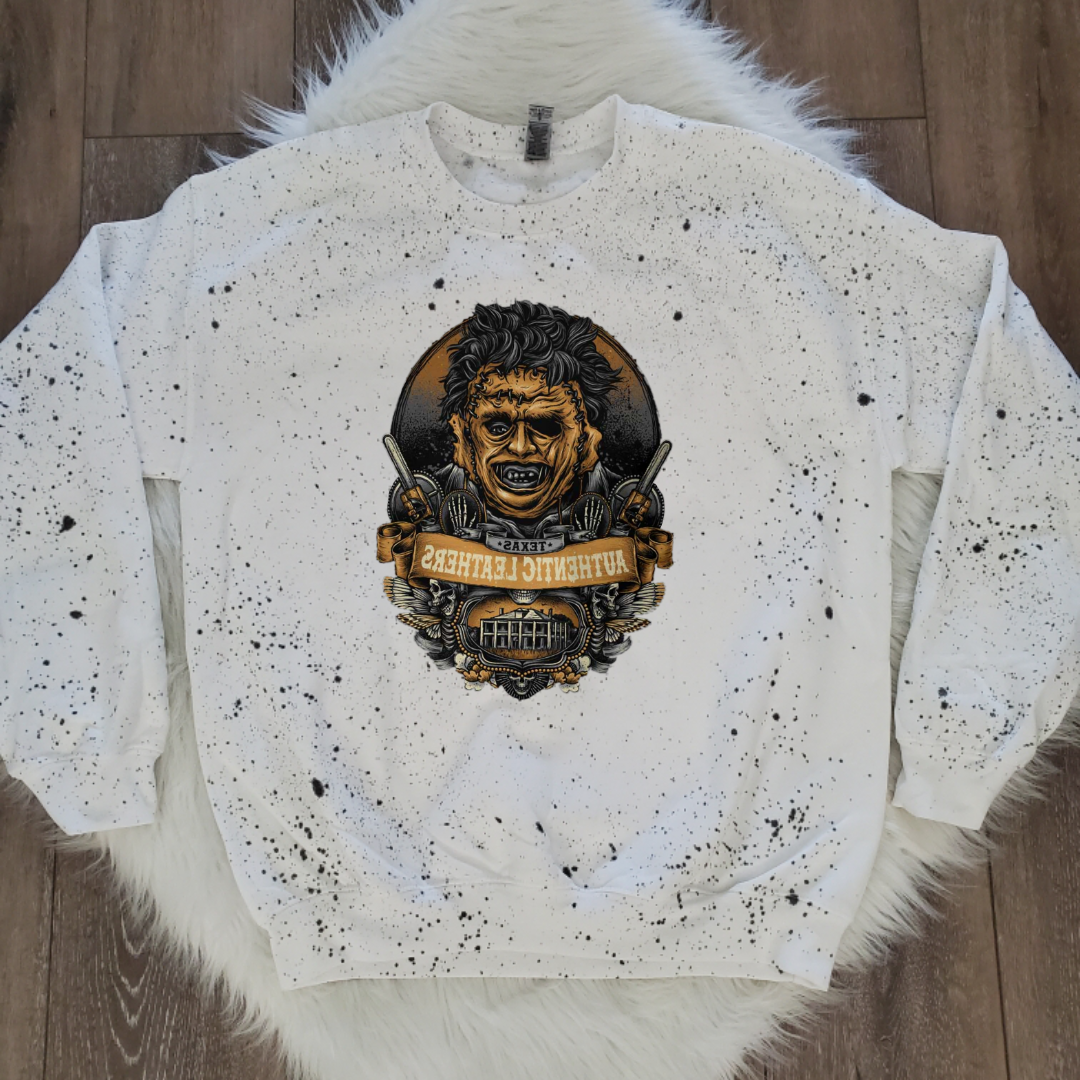 Halloween White Splattered Sweatshirt