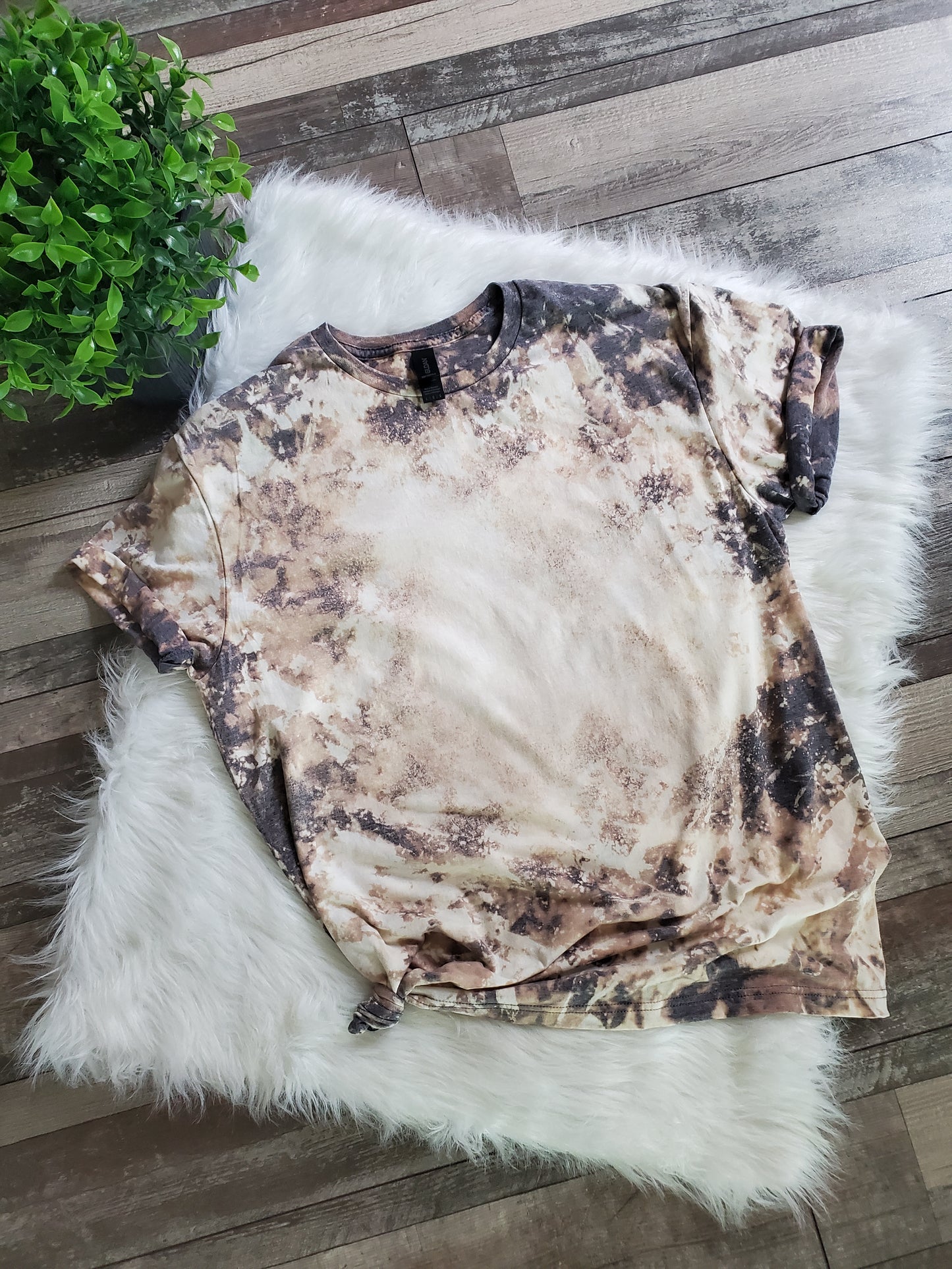 Bleached Tee "NO PRINT"