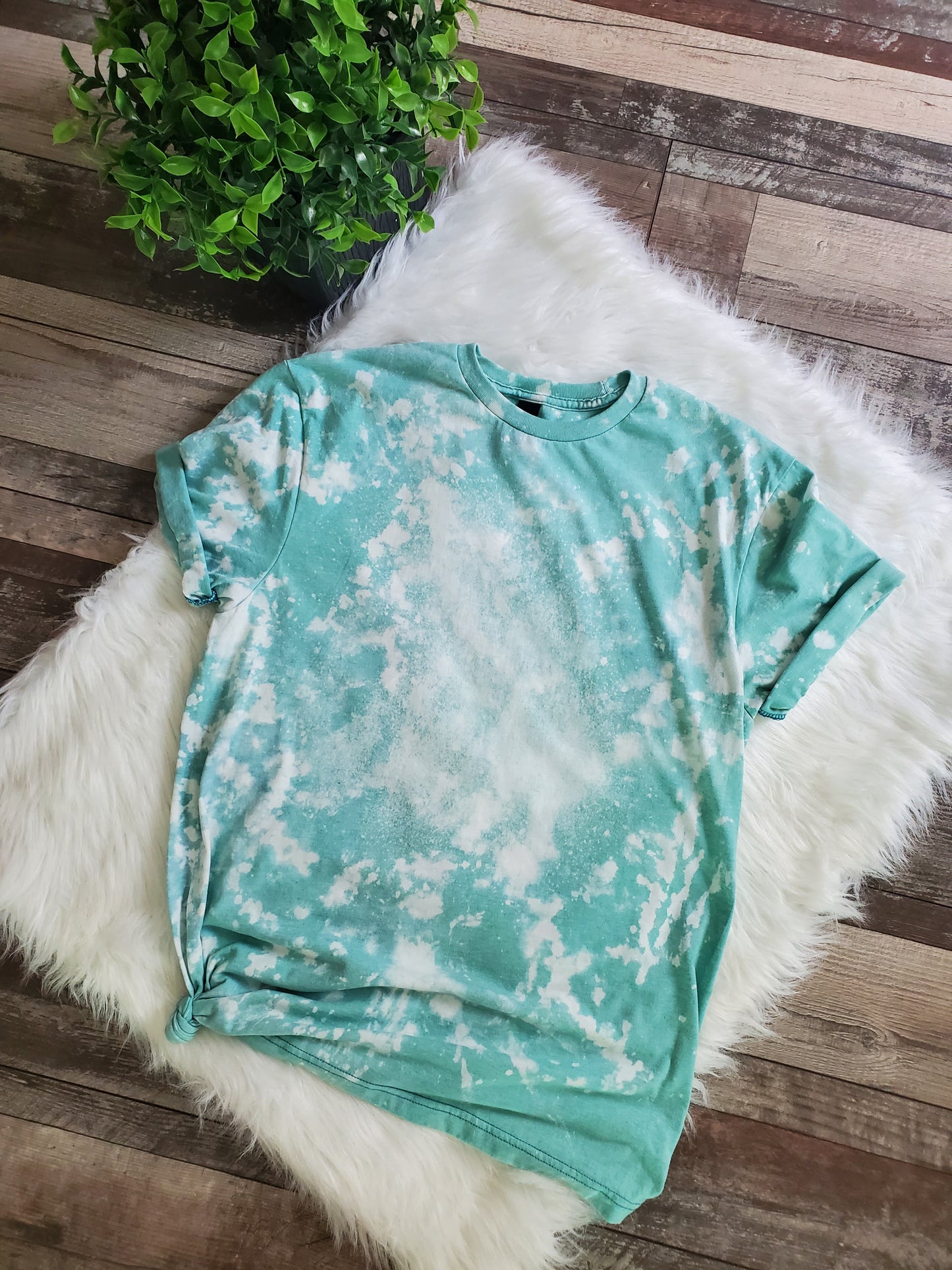 Bleached Tee "NO PRINT"