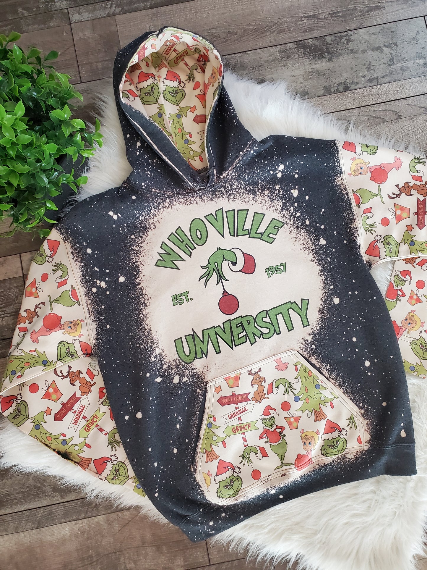 Whoville University Bleached Hoodie
