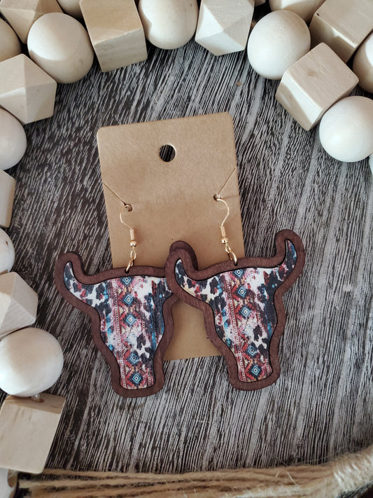 Western Cow Earrings