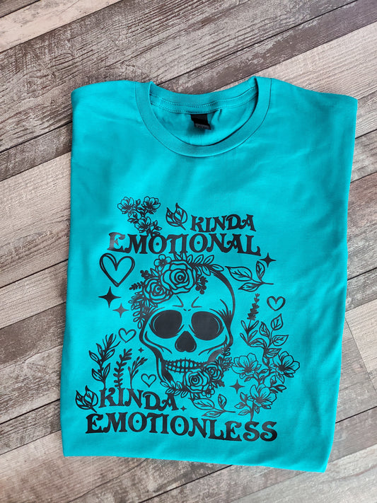 Kinda Emotional Kinda Emotionless Screen Print Tee