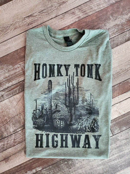 Honky Tonk Highway Screen Print Tee