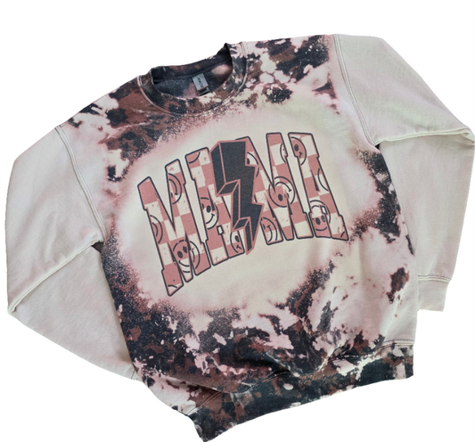 Mama Cowhide Bleached Sweatshirt