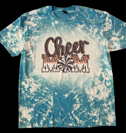 Cheer Mom Bleached Tee