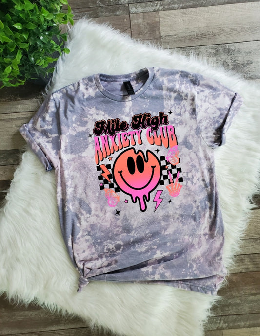 Mile High Anxiety Club Bleached tee