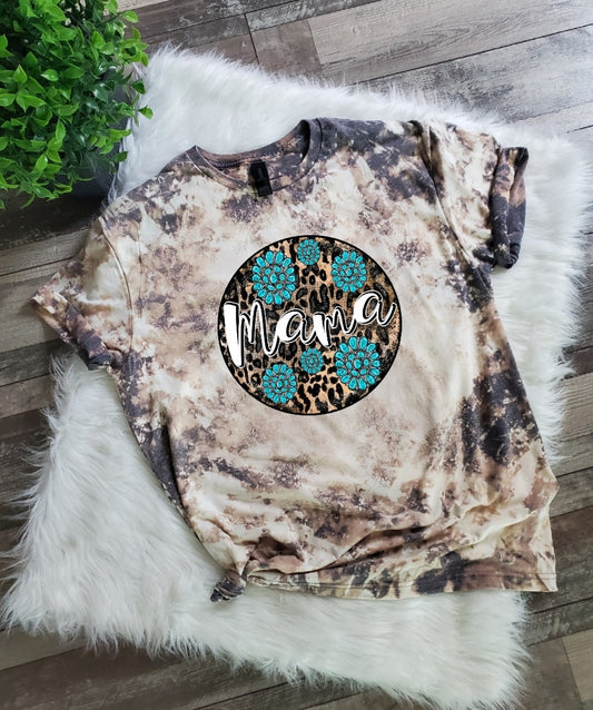 Western Mama Bleached tee