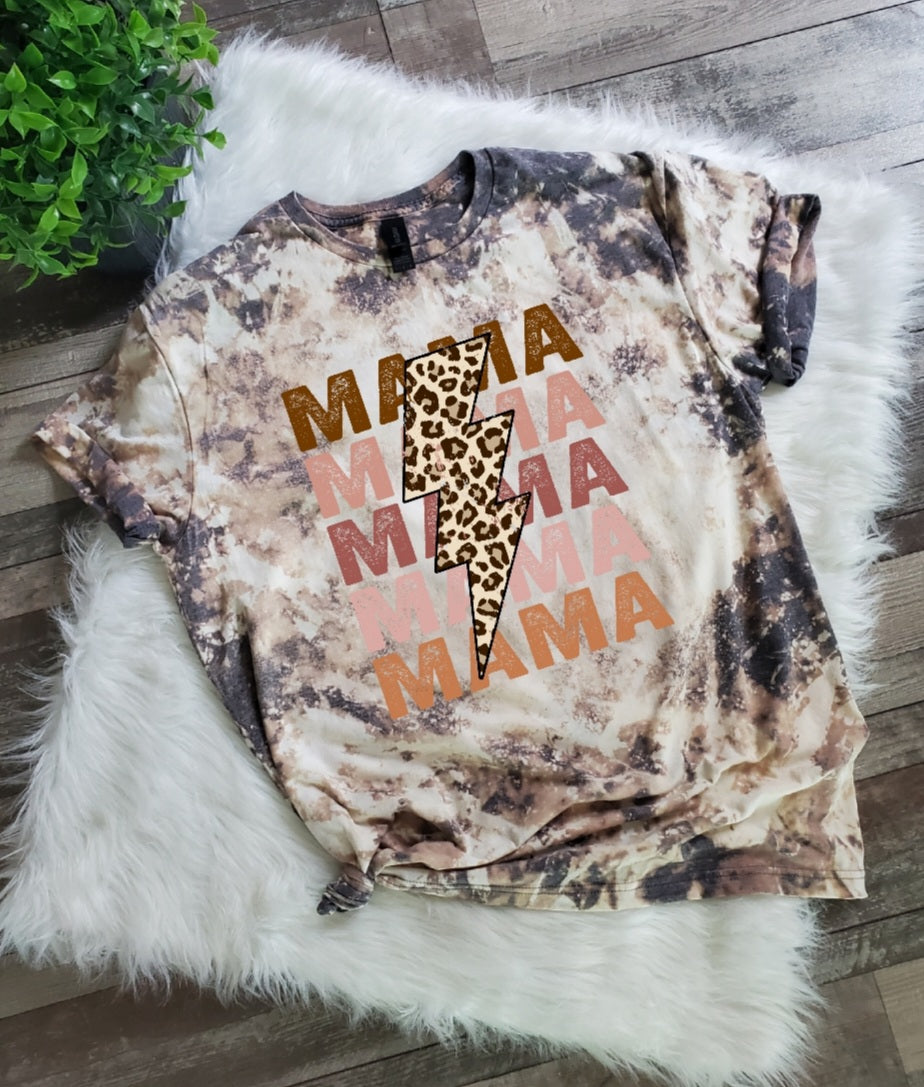 Mama Mama Mama Bleached Tee