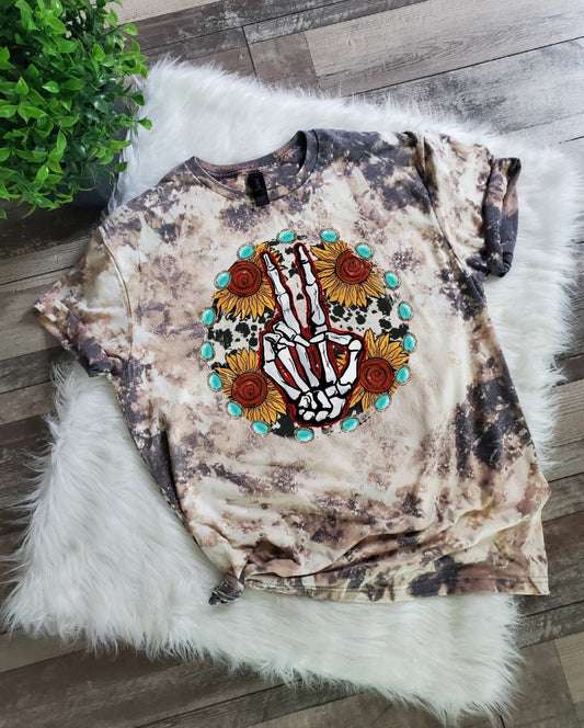 Western Sunflower Bleached Tee