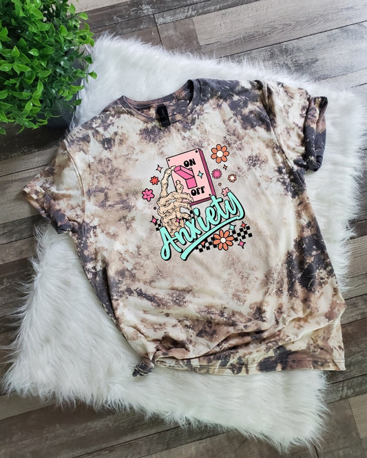 Anxiety On Bleached Tee