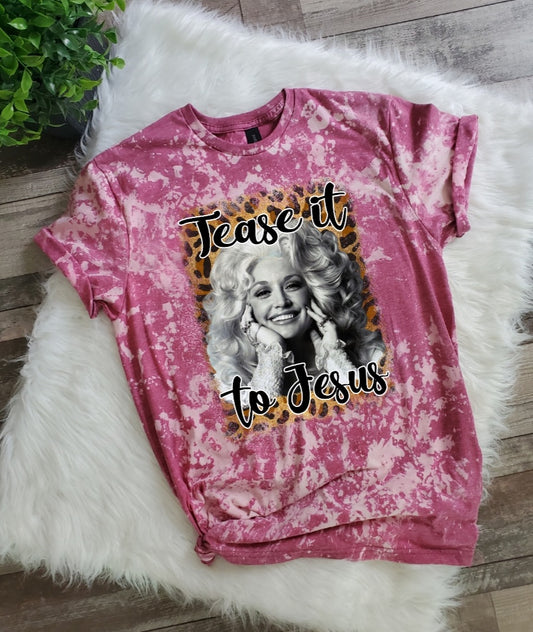 Tease It To Jesus Bleached Tee