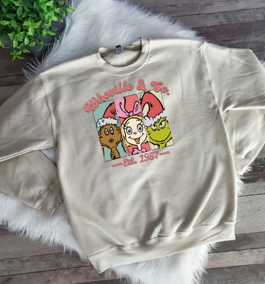 "READY TO SHIP" Whoville & Co  Sand Color  Sweatshirt