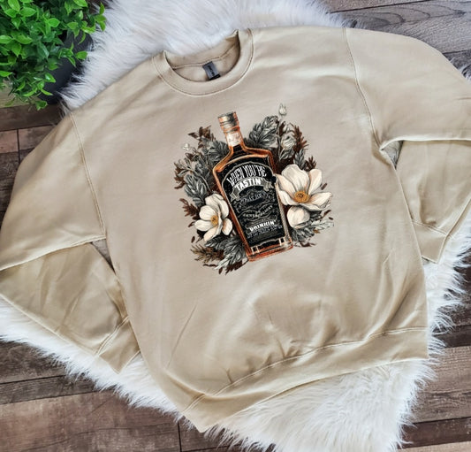 "READY TO SHIP" Thinkin About Me  Sand Color  Sweatshirt