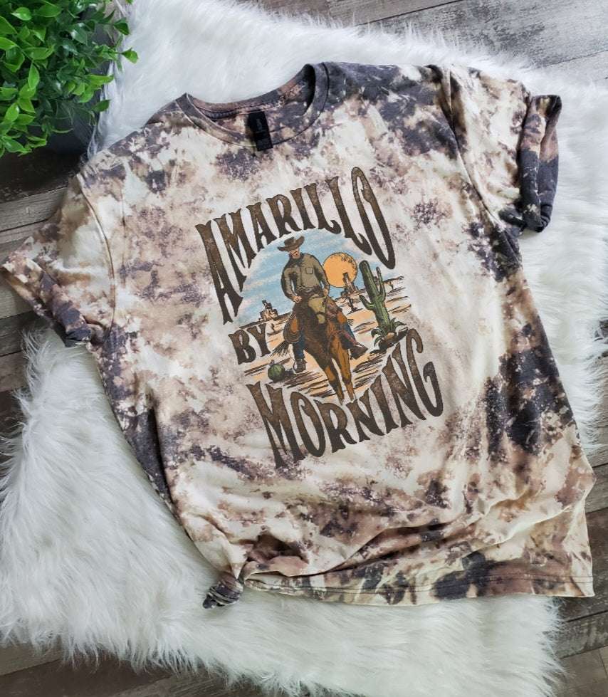 Amarillo By Morning Bleached tee