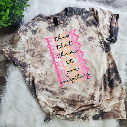 F-Everything Bleached tee