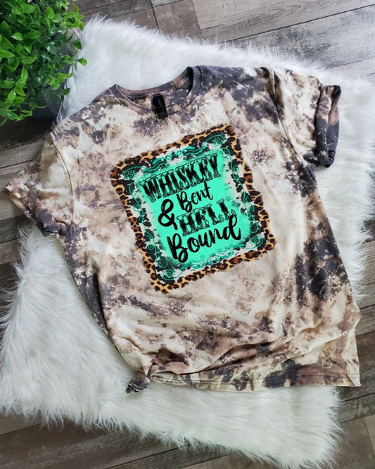 Whiskey Bent & Hell Bound Bleached tee