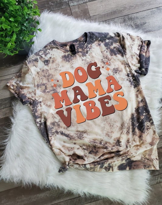 Dog Mama Vibe Bleached tee