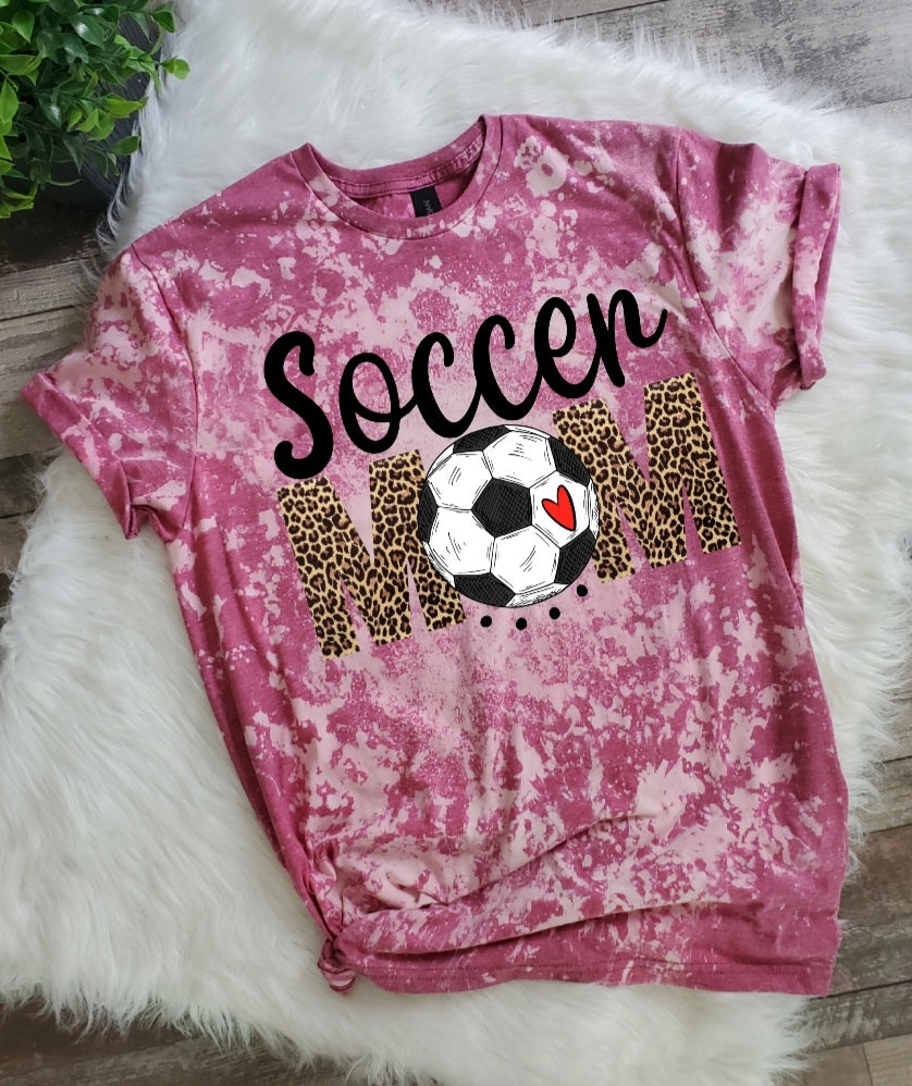 Soccer Mom Bleached Tee