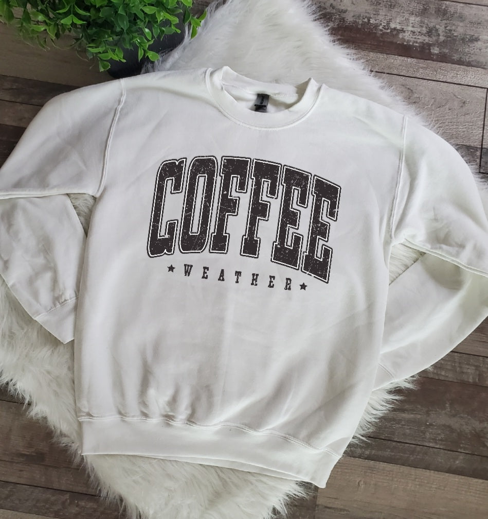 Coffee Weather Varsity Sweatshirt