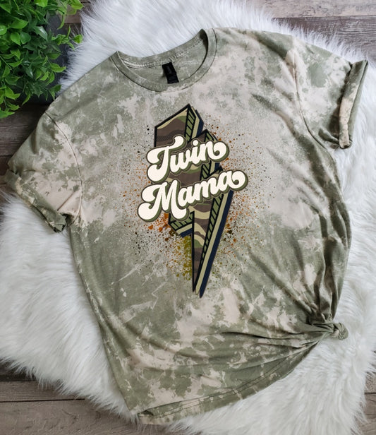 Twin Mama Bleached Tee