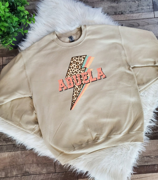 Abuela Leopard Sand Sweatshirt