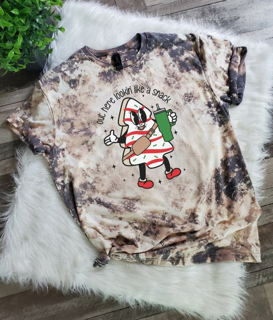 Lookin Like A Snack Bleached Tee