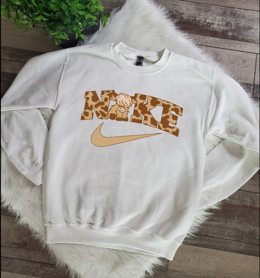 Nke Highland Cow Sweatshirt
