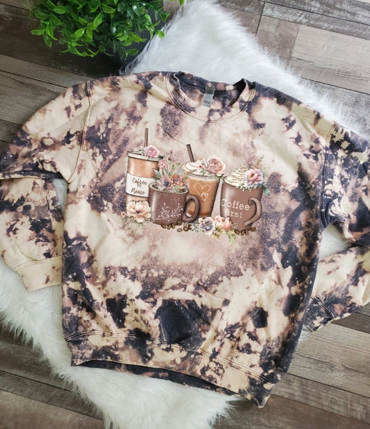 Coffee Bleached Crewneck