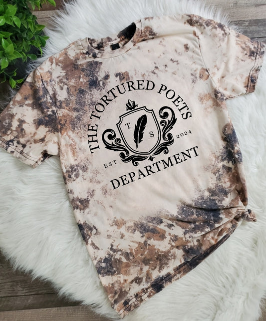 The Tortured Poets Dept Cowhide Bleached tee