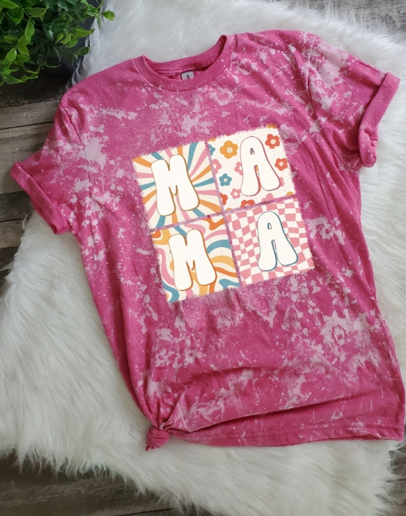 Mama Retro Bleached Tee