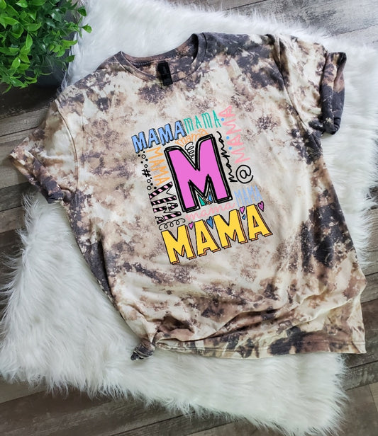 Mama Mama Mama Bleached Tee