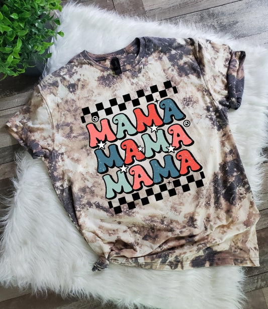 Mama Mama Mama American Bleached Tee