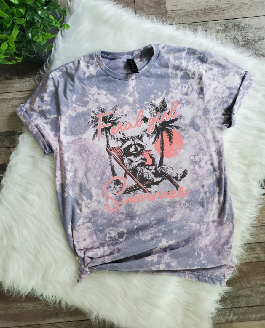 Feral Girl Summer Bleached Tee