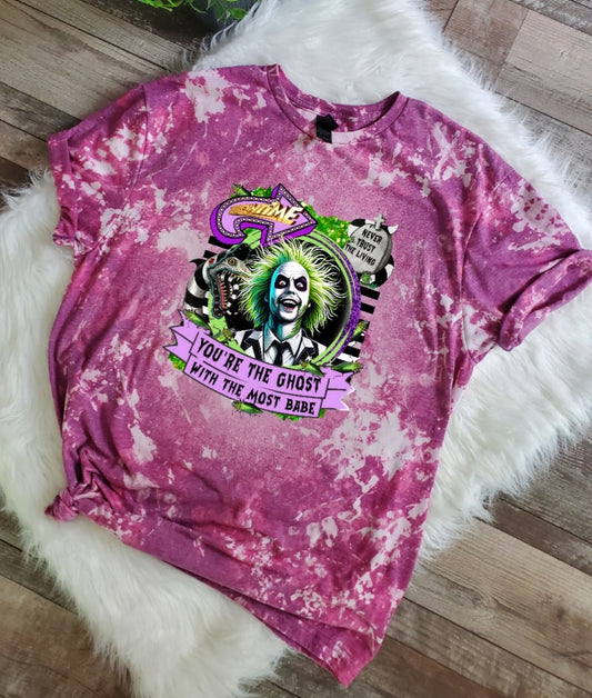 It's Showtime Beetlejuice Bleached Tee