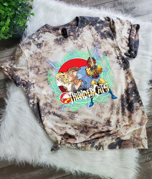 Thunder Cats Characters Bleached Tee