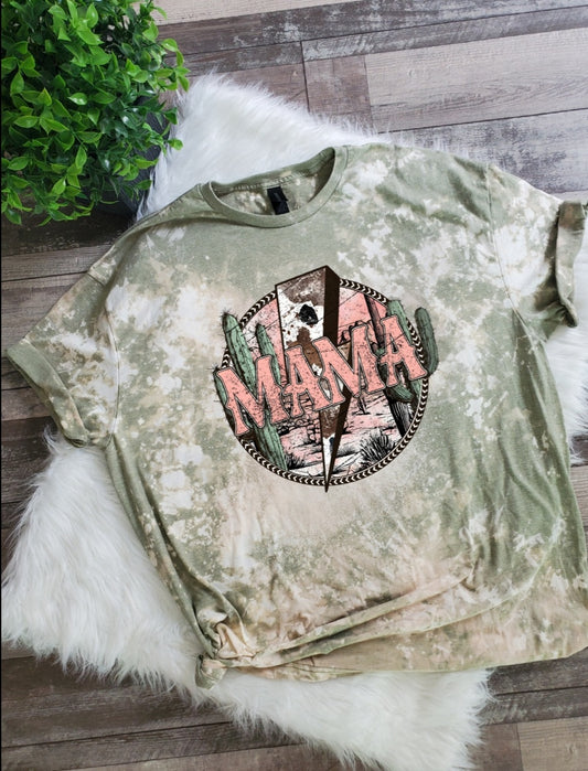 Western Mama Bleached Tee