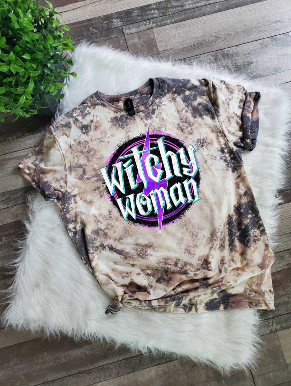 Witchy Woman Bleached Tee