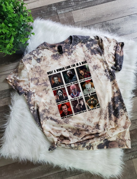 Men of Horror Bleached Tee